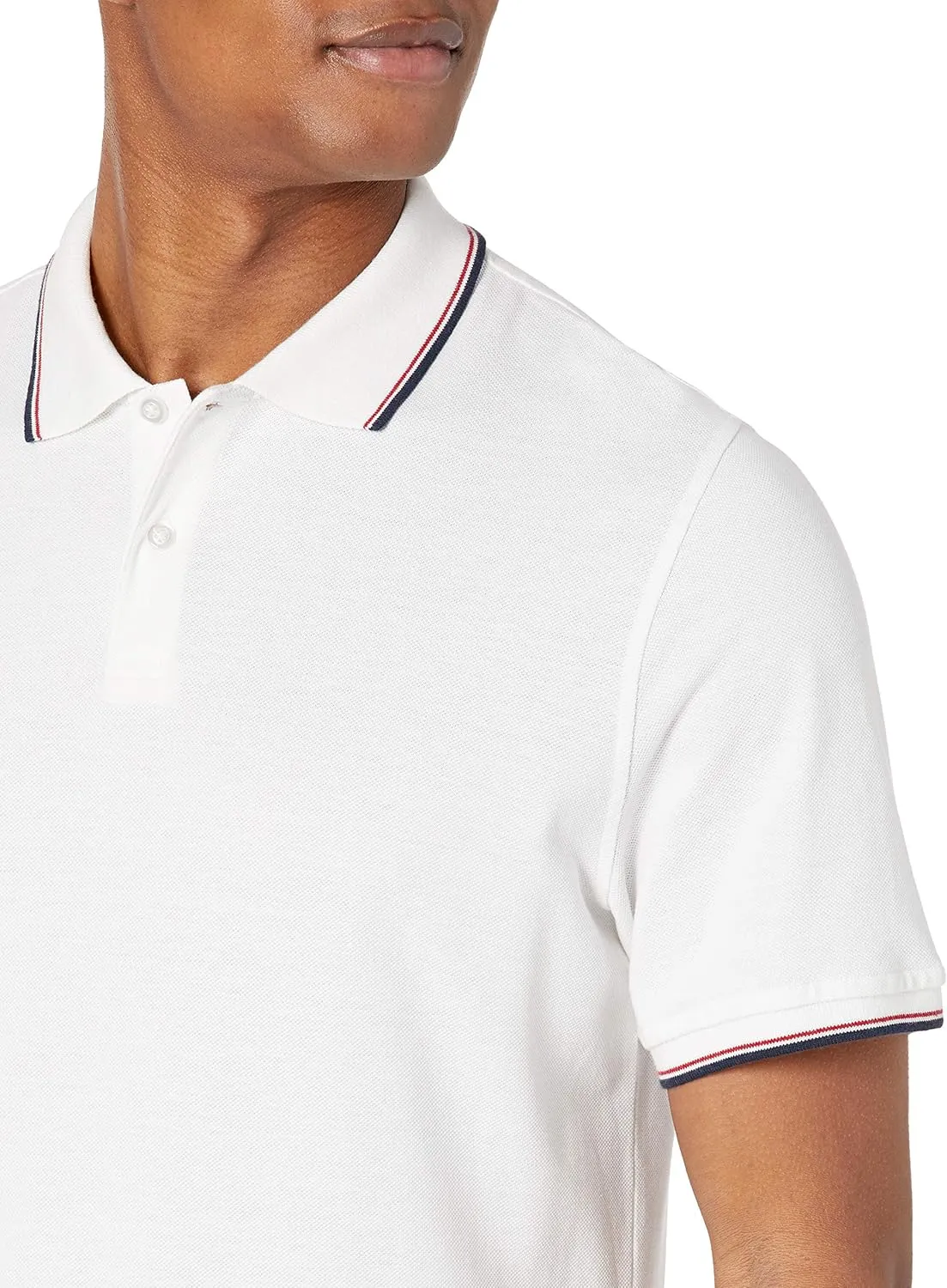 Amazon Essentials Men's Polo Shirts Short Sleeve, Slim-Fit Cotton Pique