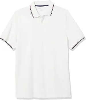 Amazon Essentials Men's Polo Shirts Short Sleeve, Slim-Fit Cotton Pique