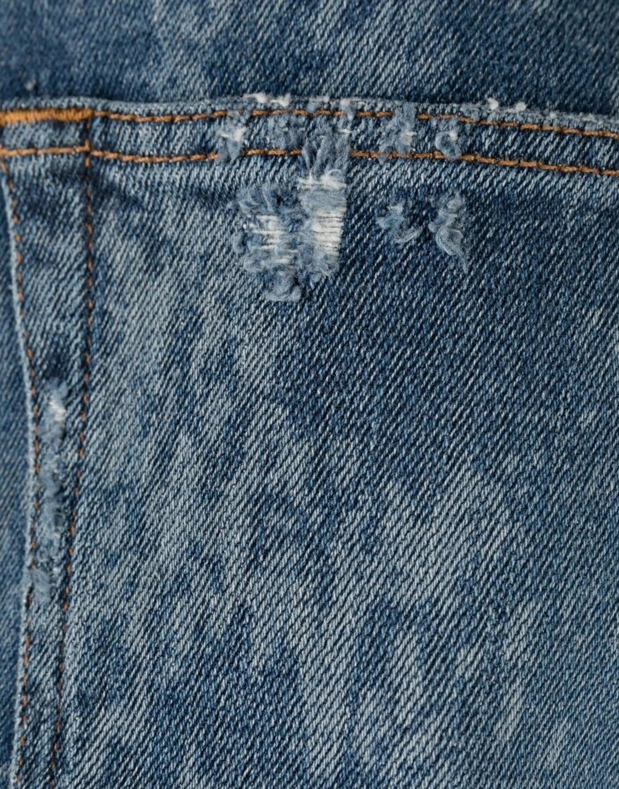 Bleached-Effect Slim-Fit Jeans
