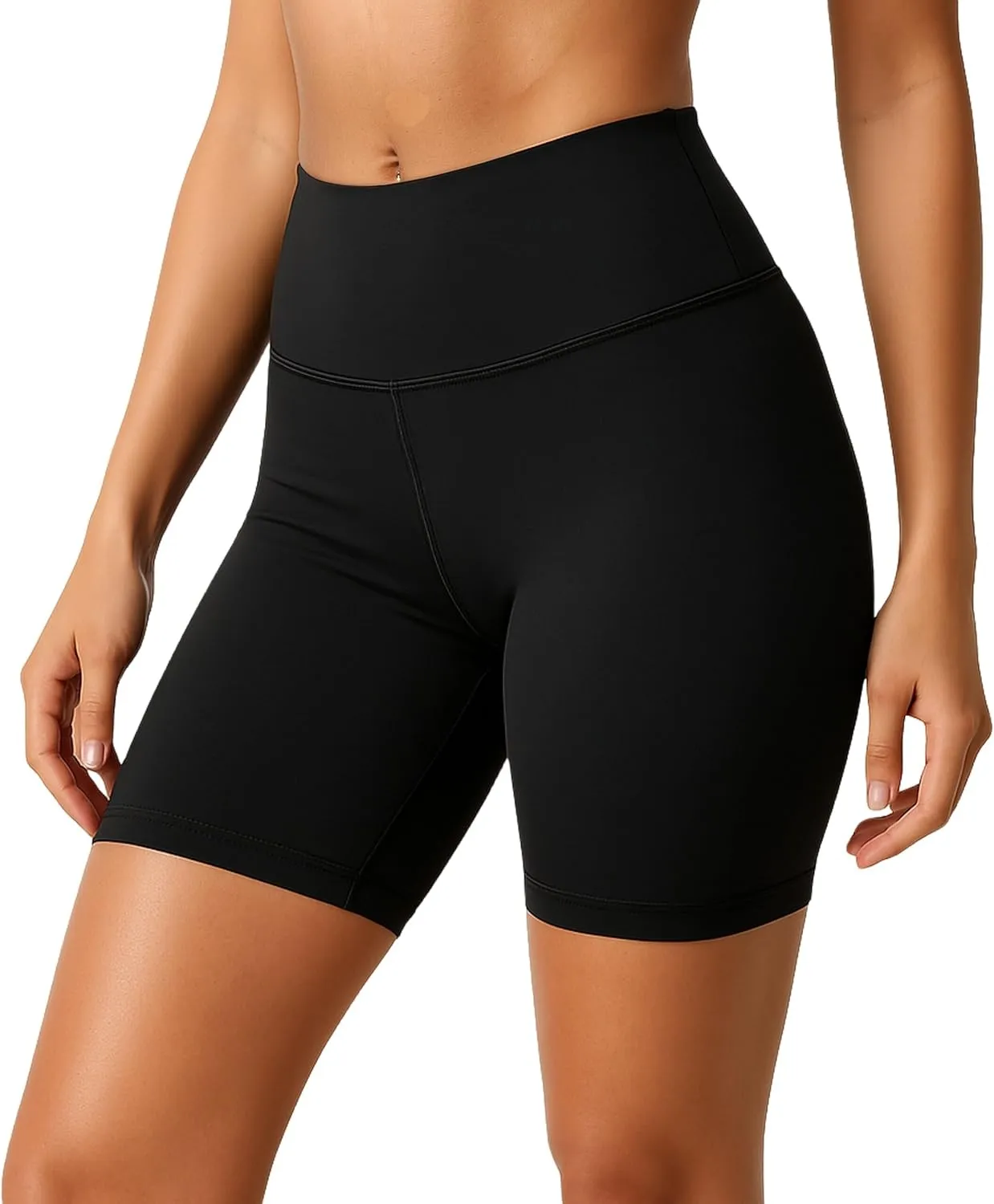 iLoveSIA Womens Lounge Shorts3 High Waist No Rolling, Soft Breathable Comfortable Cotton for Yoga, Lounge & Everyday Wear