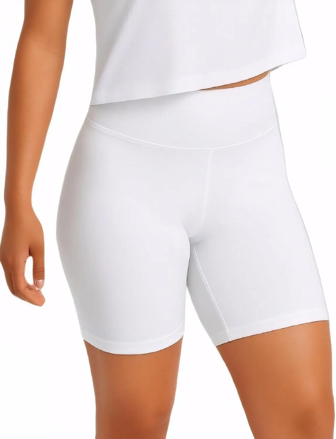 iLoveSIA Womens Lounge Shorts3 High Waist No Rolling, Soft Breathable Comfortable Cotton for Yoga, Lounge & Everyday Wear