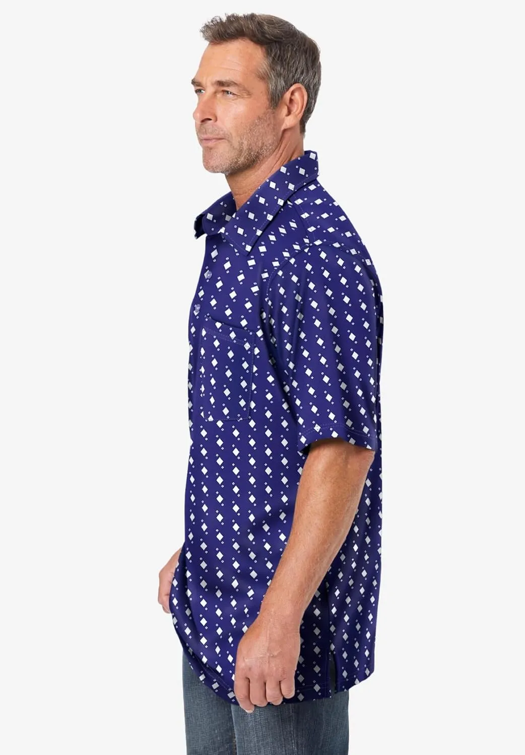 KingSize Men's Big & Tall Lightweight Jersey Polo