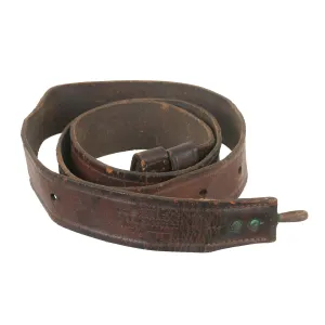 Original U.S. Civil War Excellent Musket Sling with Rare Markings by Ridabock & Co. - 39½” Long