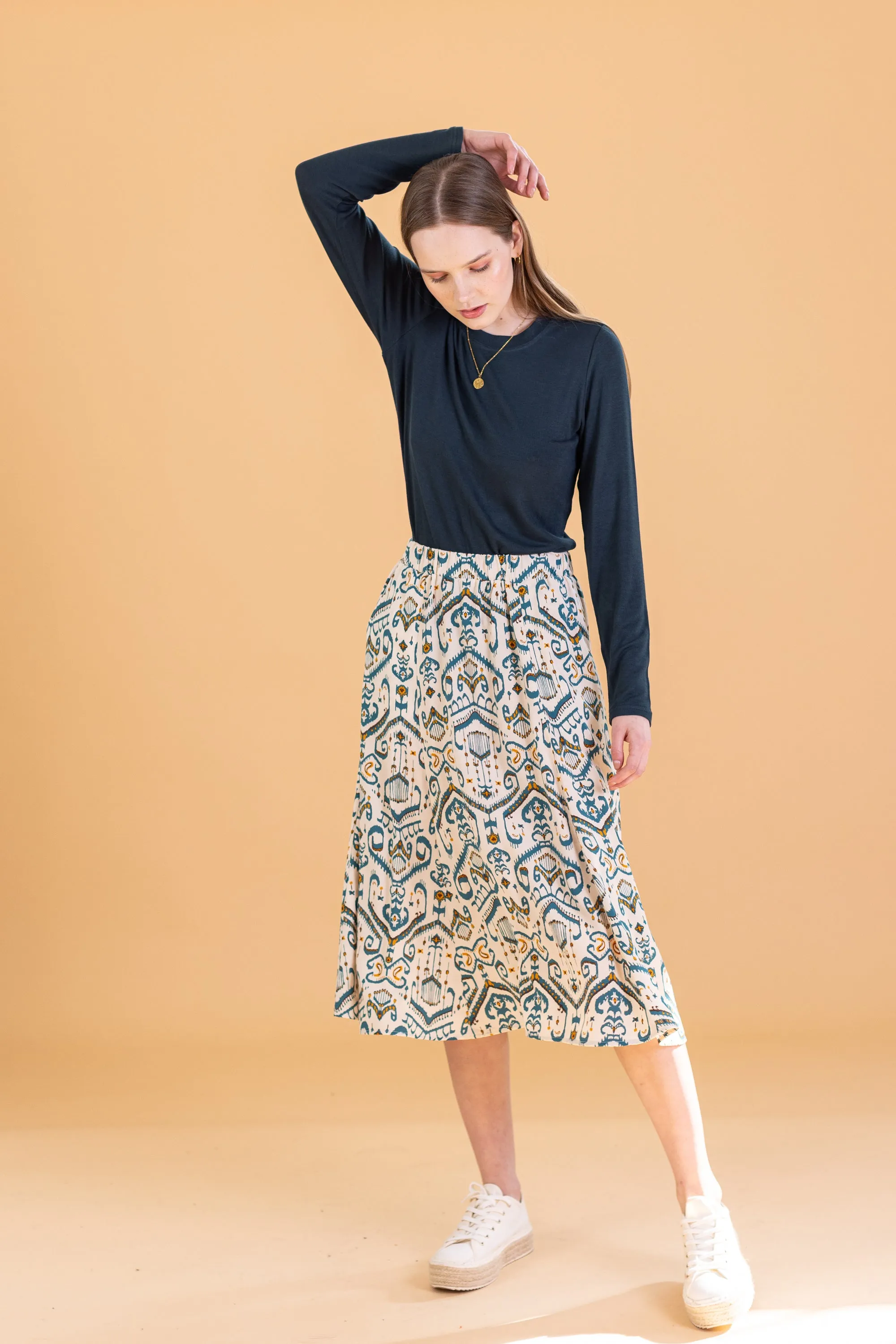 Skirt Echo Ethnic Ikat.