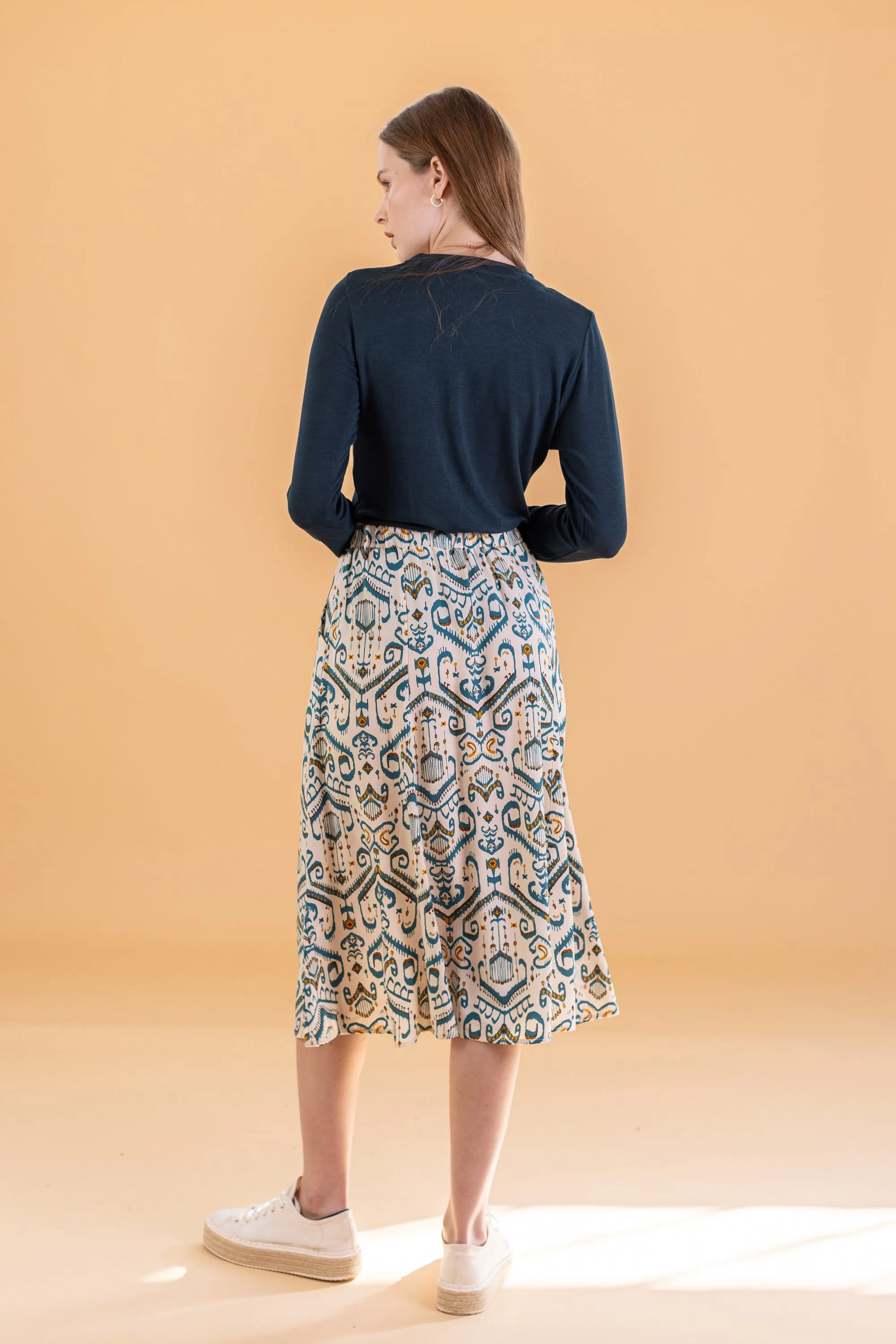 Skirt Echo Ethnic Ikat.