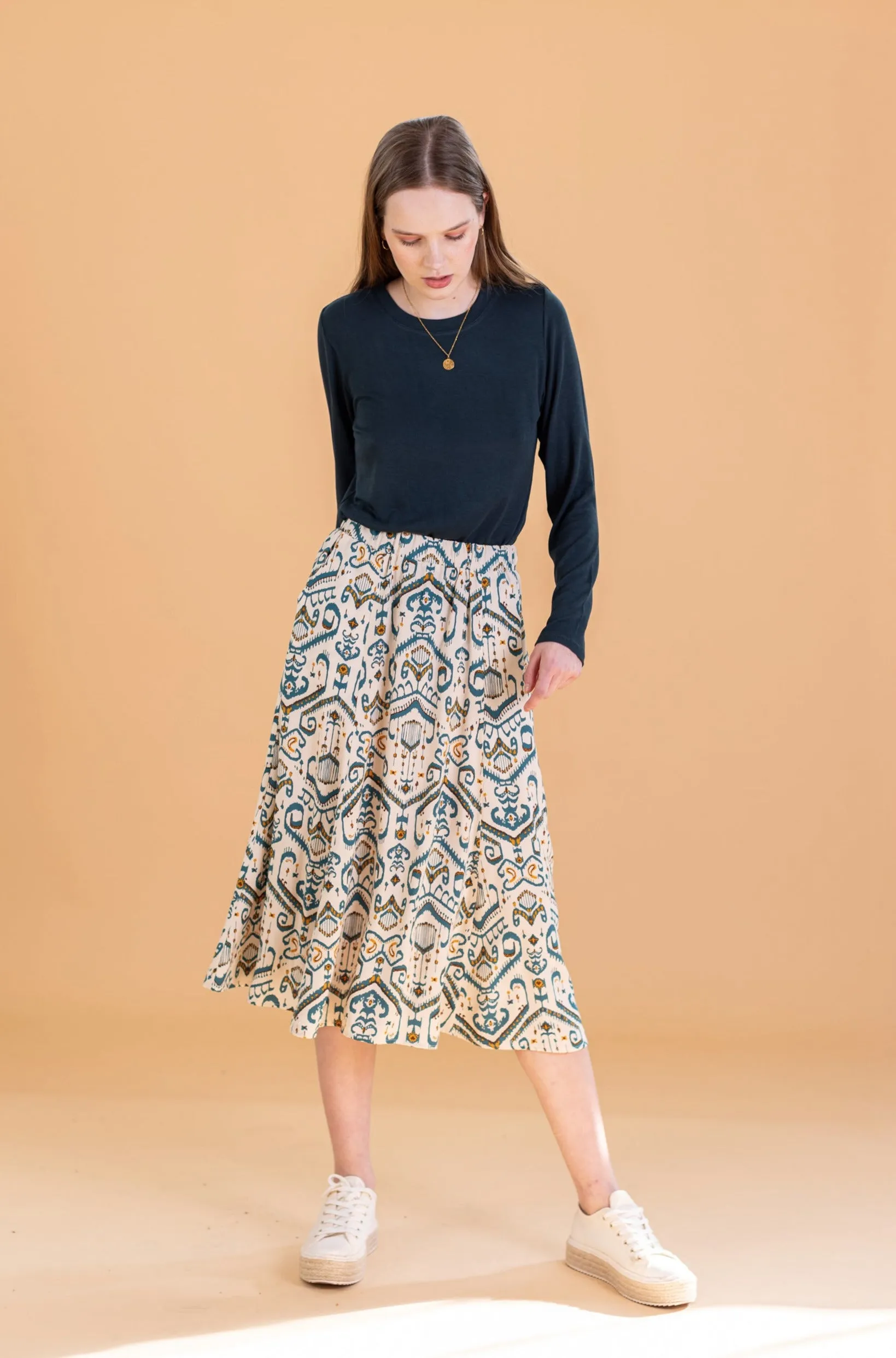 Skirt Echo Ethnic Ikat.