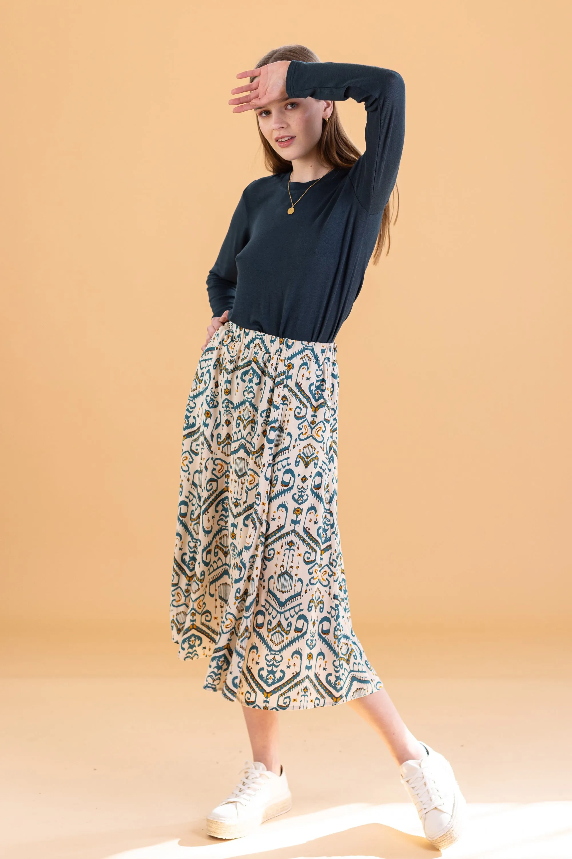 Skirt Echo Ethnic Ikat.