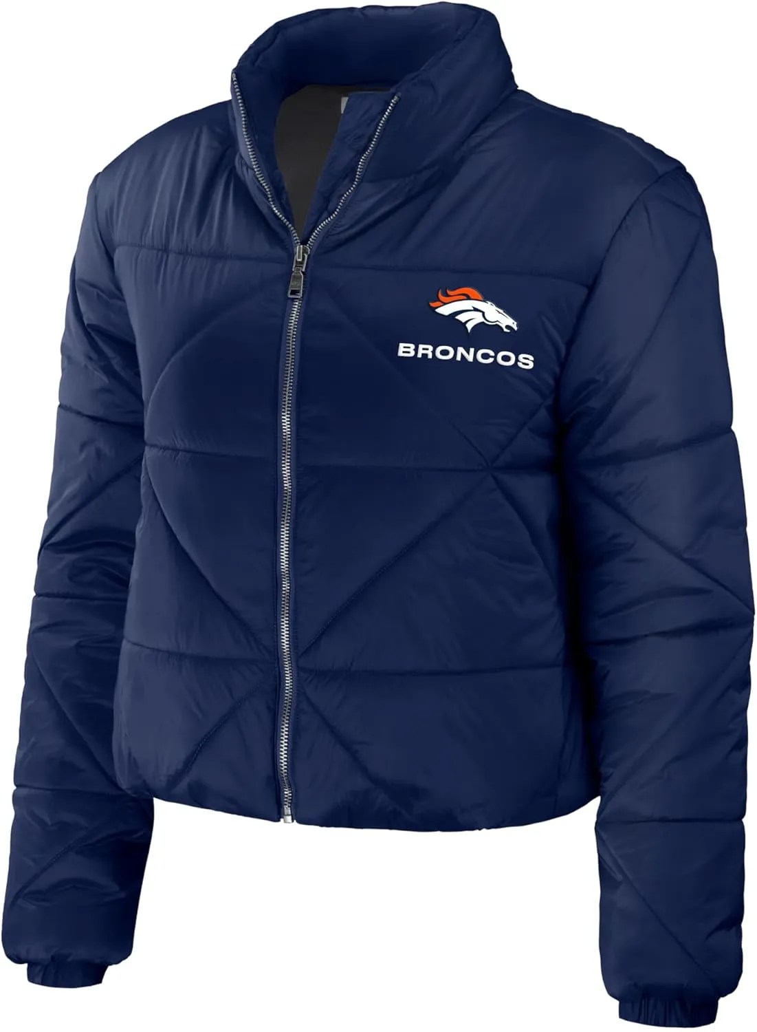 WEAR by Erin Andrews Women's NFL Cropped Puffer Full-Zip Jacket